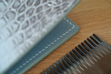 Load image into Gallery viewer, Himalaya Crocodile skin custom made bifold billfold wallet cartera de cocodrilo made in monaco monte carlo handmade leathercraft artisan
