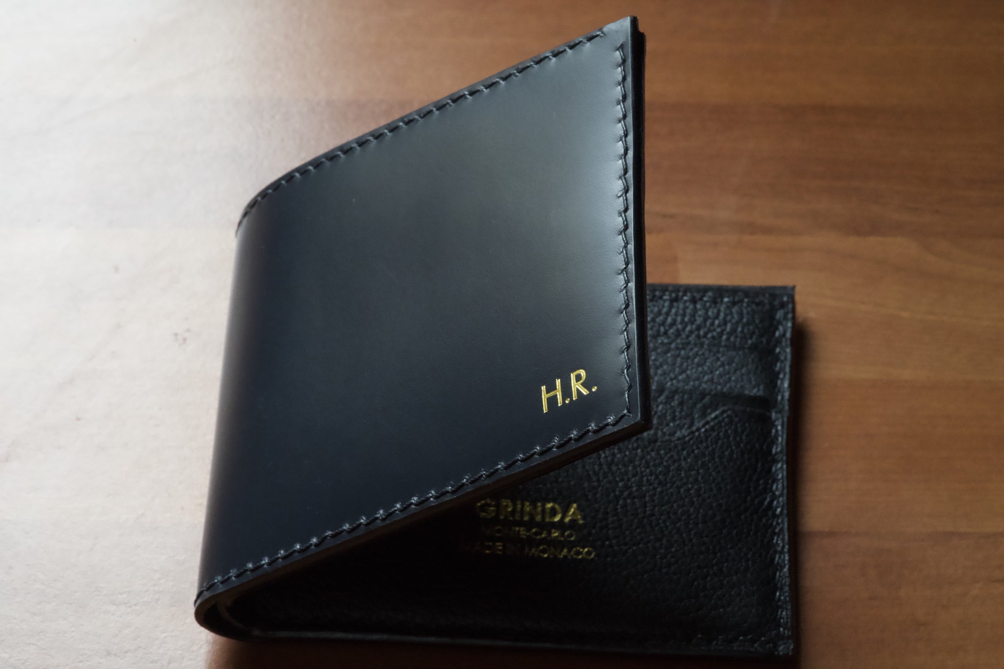 Made to Order Shell Cordovan Handmade Pocket Organizer Bifold Vertical